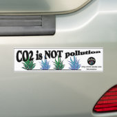 CO2 IS NIET HERZIEN VERONTREINIGING BUMPERSTICKER (Op auto)