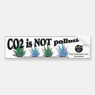 CO2 IS NIET HERZIEN VERONTREINIGING BUMPERSTICKER