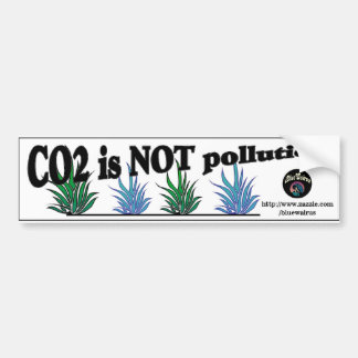 CO2 IS NIET HERZIEN VERONTREINIGING BUMPERSTICKER
