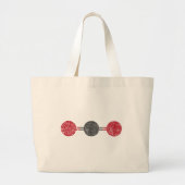 CO2-moleculaire structuur Grote Tote Bag (Voorkant)
