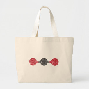 CO2-moleculaire structuur Grote Tote Bag