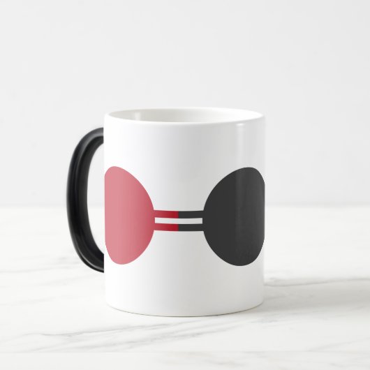 CO2-moleculaire structuur Magische Mok (Voorkant links)