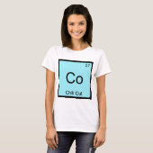 Co - Chille T-Shirt met Grappig Chemie Element Sym (Voorkant volledig)