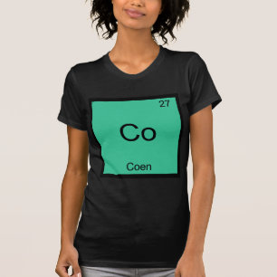 Co - Coen Grappig Chemie Element Symbool T-Shirt
