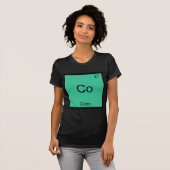 Co - Coen Grappig Chemie Element Symbool T-Shirt (Voorkant volledig)
