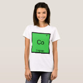 Co - Cognac Grappige Chemie Element Symbool T-Shir T-shirt (Voorkant volledig)