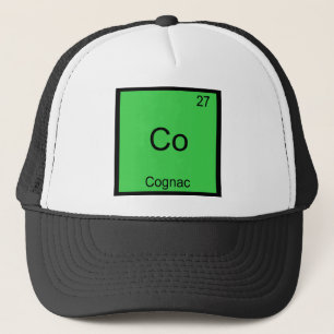 Co - Cognac Grappige Chemie Element Symbool T-Shir Trucker Pet