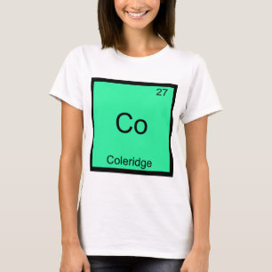 Co - Coleridge Grappig Chemie Element Symbool T-sh T-shirt