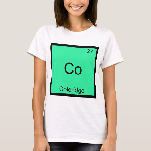 Co - Coleridge Grappig Chemie Element Symbool T-sh T-shirt (Voorkant)
