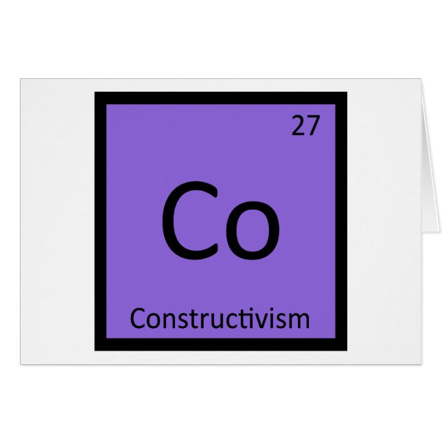 Co - Constructivisme Kunst Chemie Periodiek Systee (Voorkant Horizontaal)