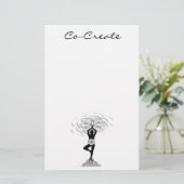 Co-Creëer-Briefpapier Briefpapier (Staand voorkant)