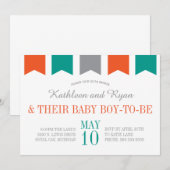 Co-Ed Baby shower Uitnodiging (Voorkant / Achterkant)