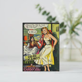 Co Ed Calamity Briefkaart (Staand voorkant)