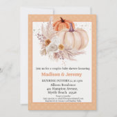 Co Ed Pumpkins Boho Genderneutraal Baby shower Kaart (Voorkant)