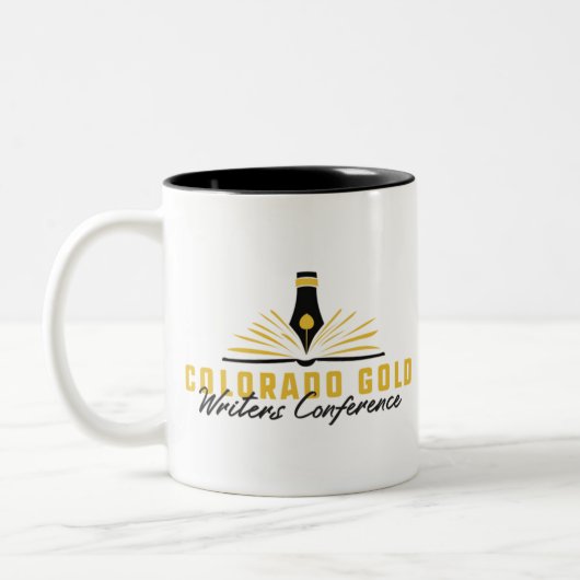 CO Gold Writers-conferentieitems van RMFW Tweekleurige Koffiemok (Links)