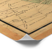  CO-kaart Leadville (1895) Poster (Hoek)