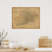  CO-kaart Leadville (1895) Poster (Keuken)