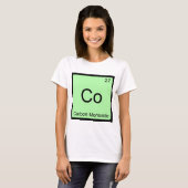 Co - Koolmonoxide Chemie Element Symbool T-shirt (Voorkant volledig)
