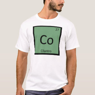 Co - Korianderkruid Chemie Periodiek Systeem Symbo T-shirt