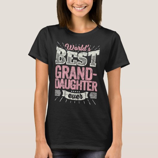 Co Ol Granddochter World's Best Grand Daughter T-shirt (Voorkant)