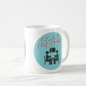 Co-op for Two Logo 11oz klassieke mok (Voorkant rechts)