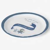 Co-piloot is op weg Baby Boy Shower Bord (Gekanteld)