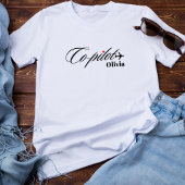 Co-Pilot Airplane Couple Matching Simple Custom T-shirt