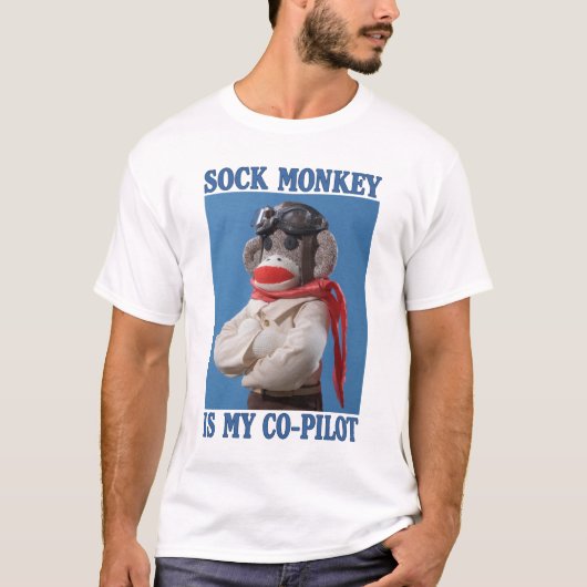 Co-Pilot Monkey T-Shirt (Voorkant)
