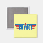 Co-Pilot Wings Badge - Luchtvaart Magneet (Voorkant / Achterkant)