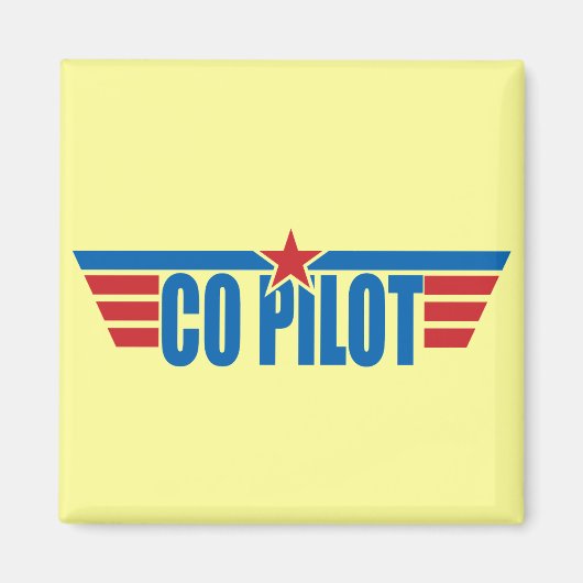 Co-Pilot Wings Badge - Luchtvaart Magneet (Voorkant)
