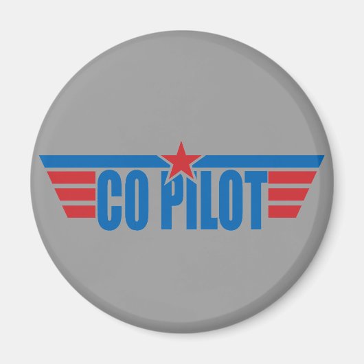 Co-Pilot Wings Badge - Luchtvaart Magneet (Voorkant)