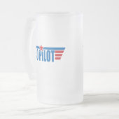 Co-Pilot Wings Badge - Luchtvaart Matglas Bierpul (Voorkant links)