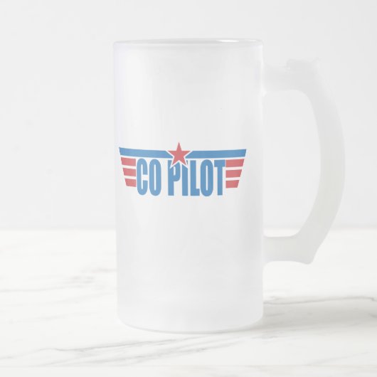 Co-Pilot Wings Badge - Luchtvaart Matglas Bierpul (Rechts)