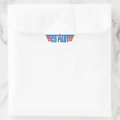 Co-Pilot Wings Badge - Luchtvaart Ronde Sticker (Tas)