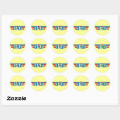 Co-Pilot Wings Badge - Luchtvaart Ronde Sticker (Vel)