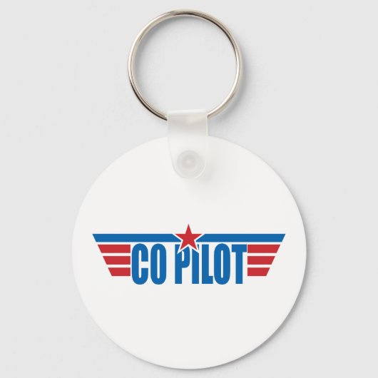 Co-Pilot Wings Badge - Luchtvaart Sleutelhanger (Voorkant)