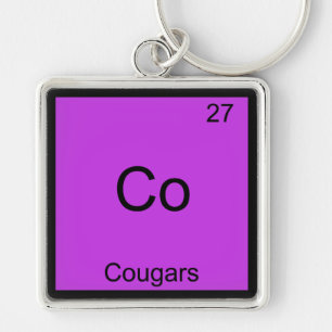 Co - poemaansluiting Funny Element Chemie Symbool  Sleutelhanger