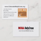 CO-RX-kaarten Visitekaartje (Voorkant / Achterkant)