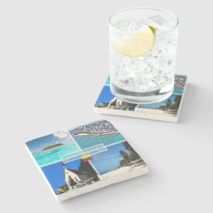 CO San Andres - Johnny Cay - San Louis - Stenen Onderzetter