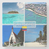 CO San Andres - Johnny Cay - San Louis - Stenen Onderzetter (Voorkant)