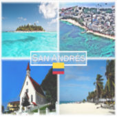 CO San Andres - Johnny Cay - San Louis - Sticker (Voorkant)