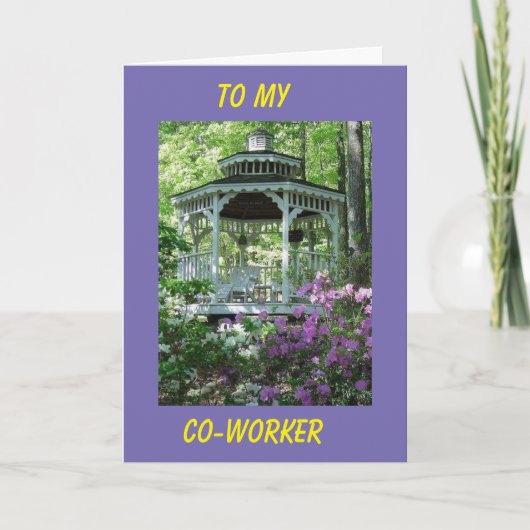 *CO-WERKER* EEN DAG NAAR CELEBRATE BIRTHDAAGKAART KAART (Voorkant)