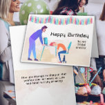 Co-Worker Aslapen op Desk Funny Birthday Kaart<br><div class="desc">De grappige verjaardagskaart voor een medewerker schildert een werknemer/manager af die bij een bureau staat en die hun medewerker/werknemer een Happy Birthday toewenst terwijl de medewerker slaapt. Kaart leest vooraan: Happy Birthday voor een zeer getalenteerde medewerker." Binnen staat: "Hoe je erin slaapt in die positie en niet wakker wordt met...</div>