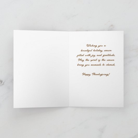 Co Worker Business Thanksgiving Waardering Kaart (Binnen)