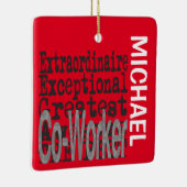 Co-Worker Extraordinaire CUSTOM Keramisch Ornament (Rechts)