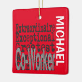 Co-Worker Extraordinaire CUSTOM Keramisch Ornament (Links)