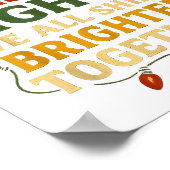 Co-workers Are Like Christmas Lights Funny Holiday Poster (Hoek)