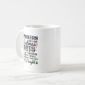 Co-workers Are Like Christmas Lights They Hang Tog Koffiemok (Voorkant links)