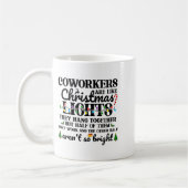 Co-workers Are Like Christmas Lights They Hang Tog Koffiemok (Links)