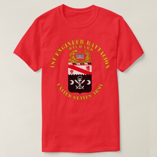 COA 1e Ingenieursbataljon Diehard T-shirt (Design voorkant)